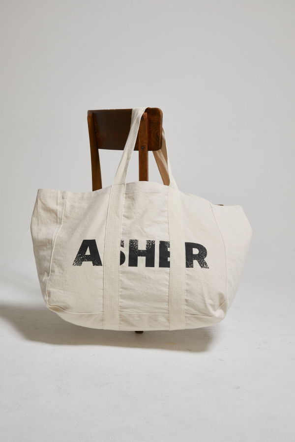 Asher Logo Laundry Tote Bag