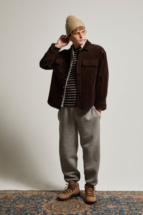 Asher Lorenzo Cord Shirt - Chocolate