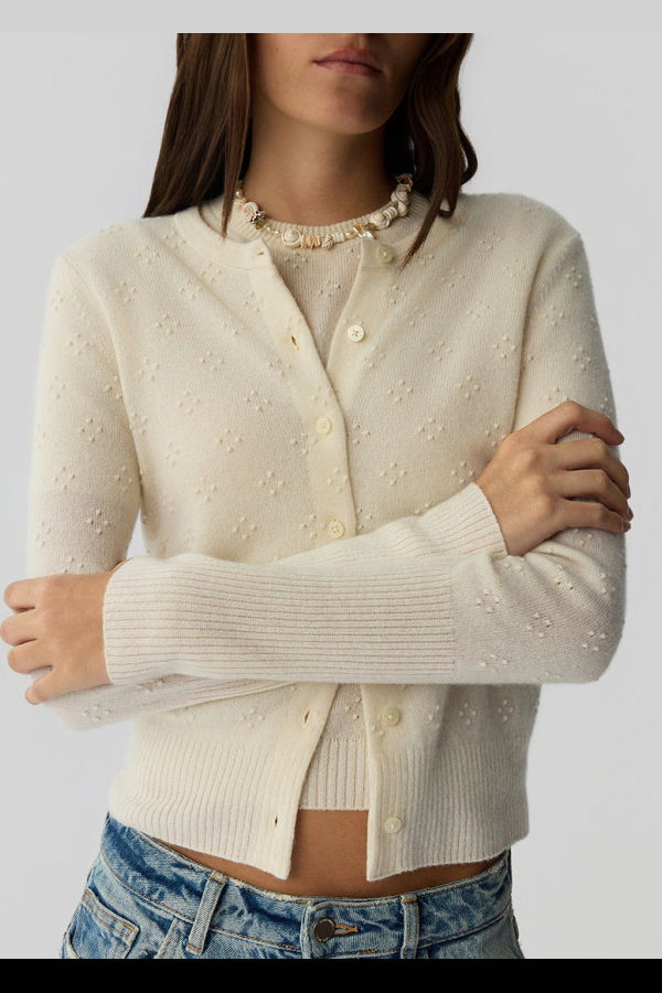 Guest in Residence Compass Jane Cardigan - White