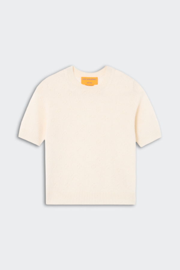 Guest in Residence Compass Sweater Tee Sweater - White