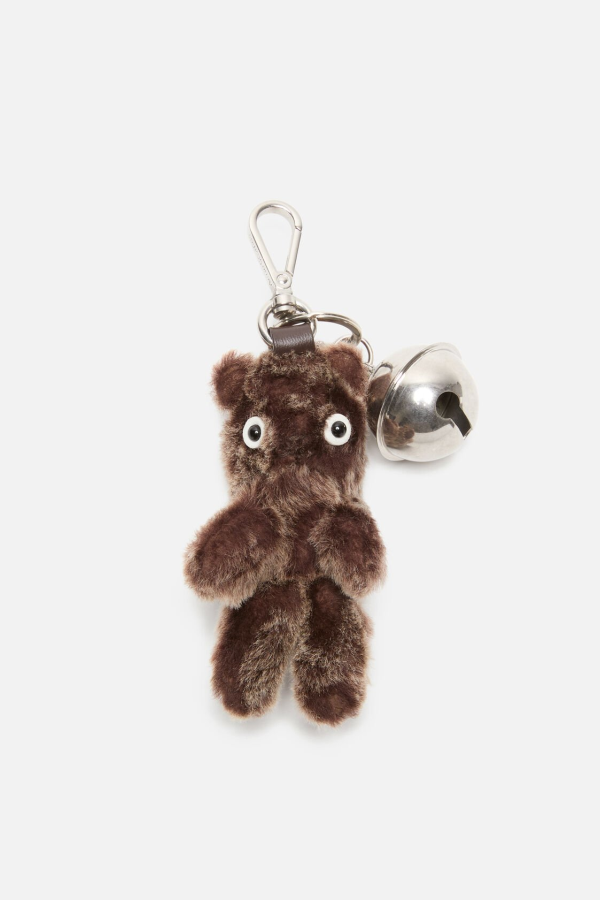 Acne Studios Teddy Bear Keyring - Brown