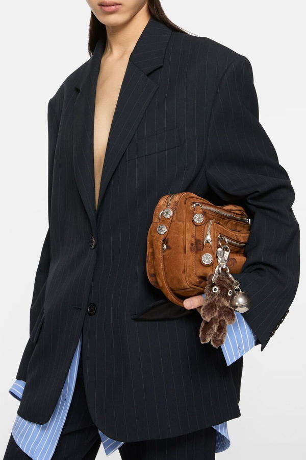 Acne Studios Teddy Bear Keyring - Brown