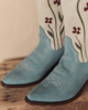 The Great. The Cowboy Boot - Washed Indigo Floral - Thumbnail 3
