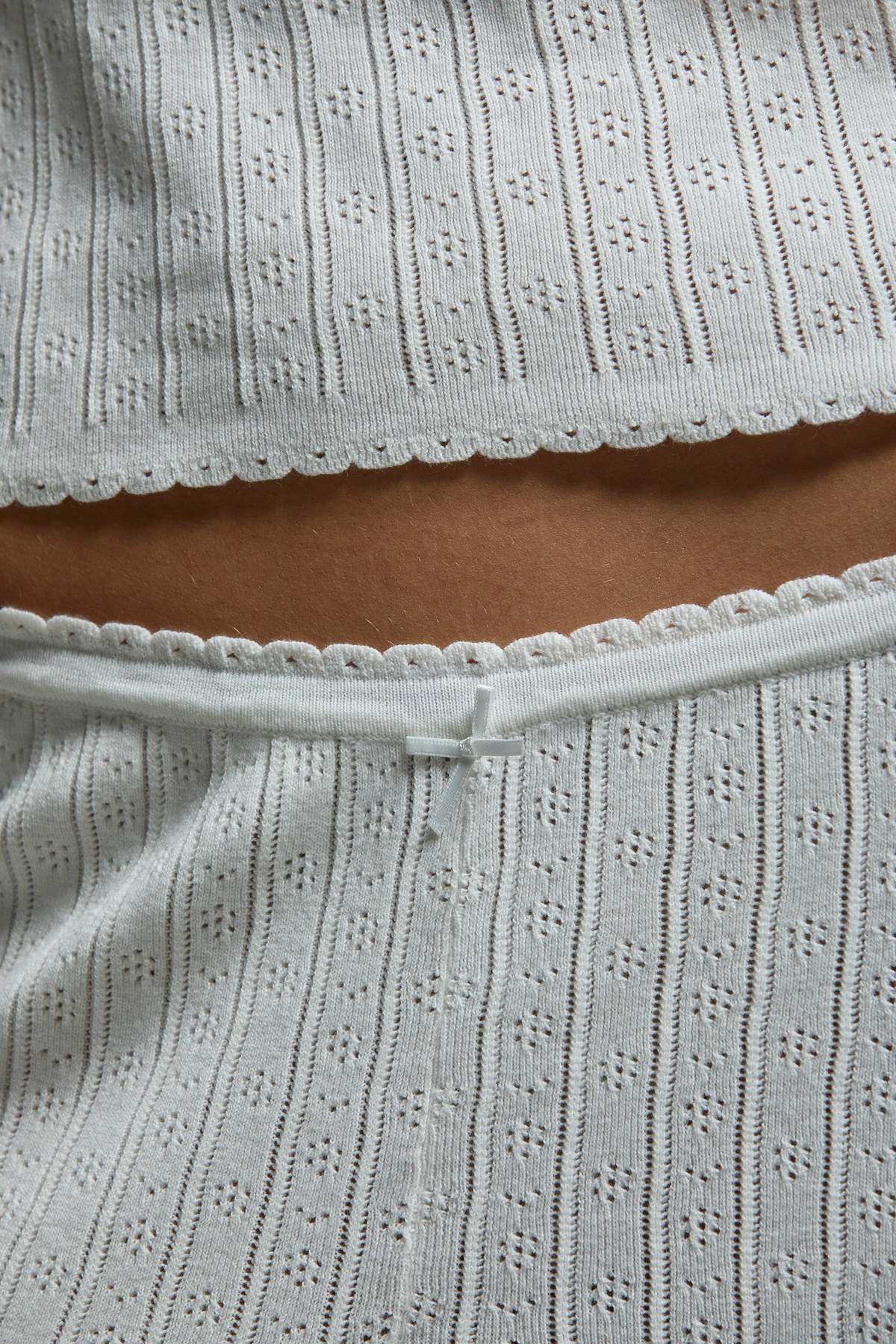 Asher Paisley Pointelle Muscle Tank Top - Image 5 of 11