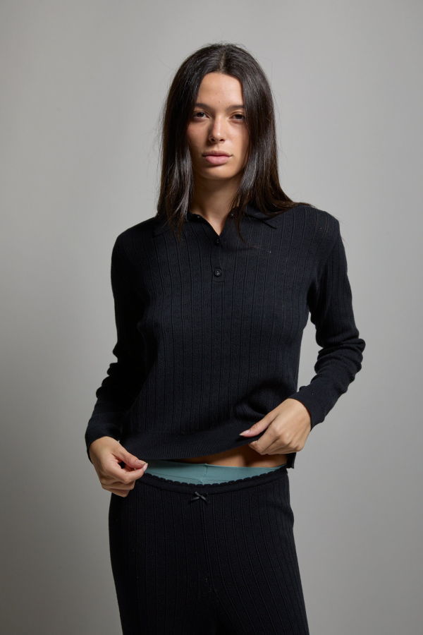 Asher Presley Pointelle Polo