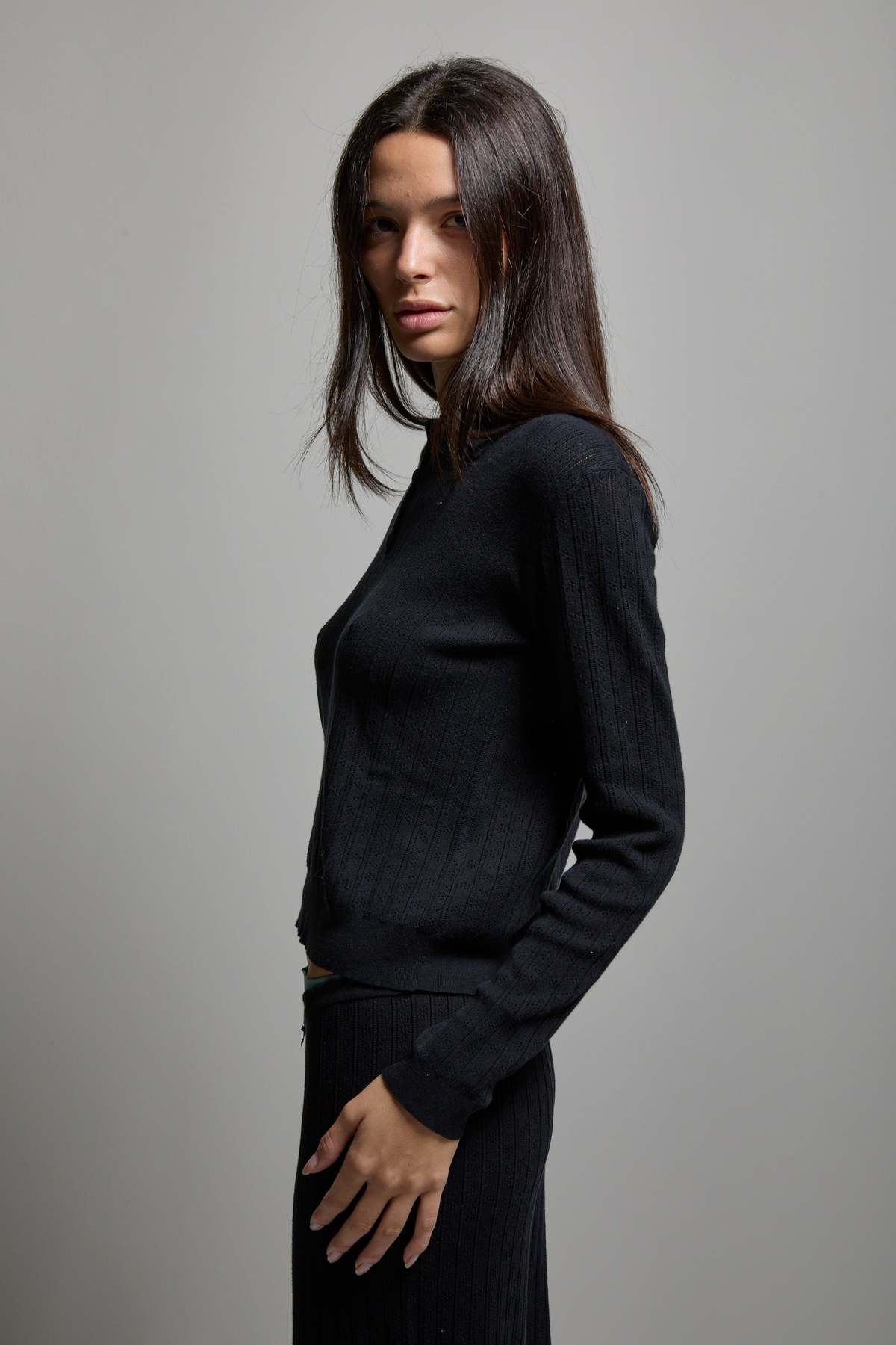 Asher Presley Pointelle Polo - Image 2 of 10