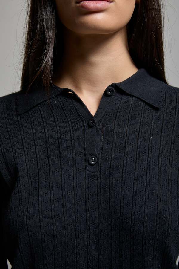 Asher Presley Pointelle Polo