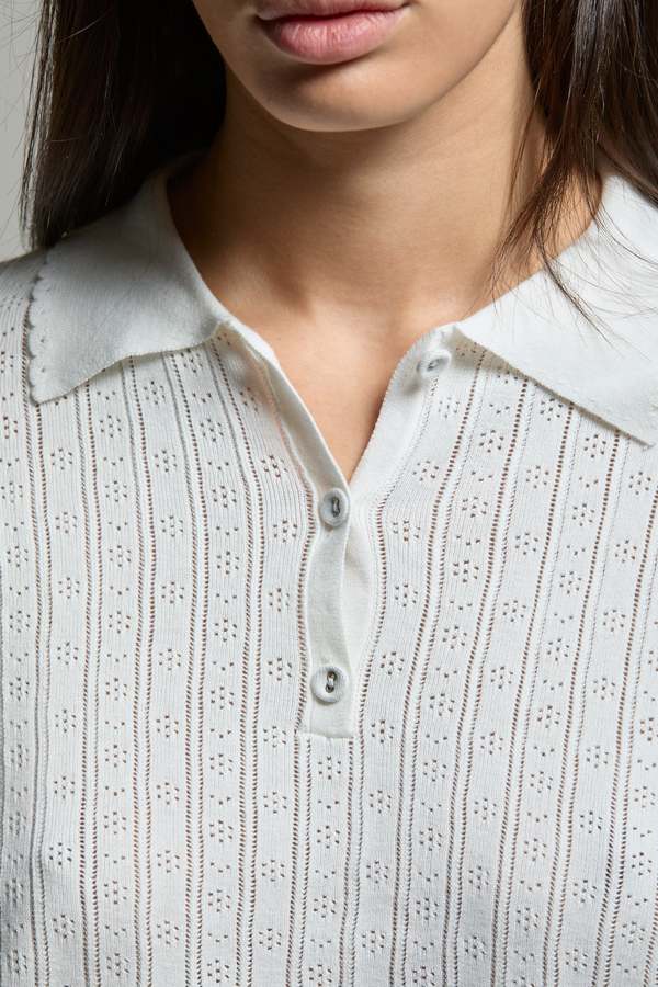 Asher Presley Pointelle Polo