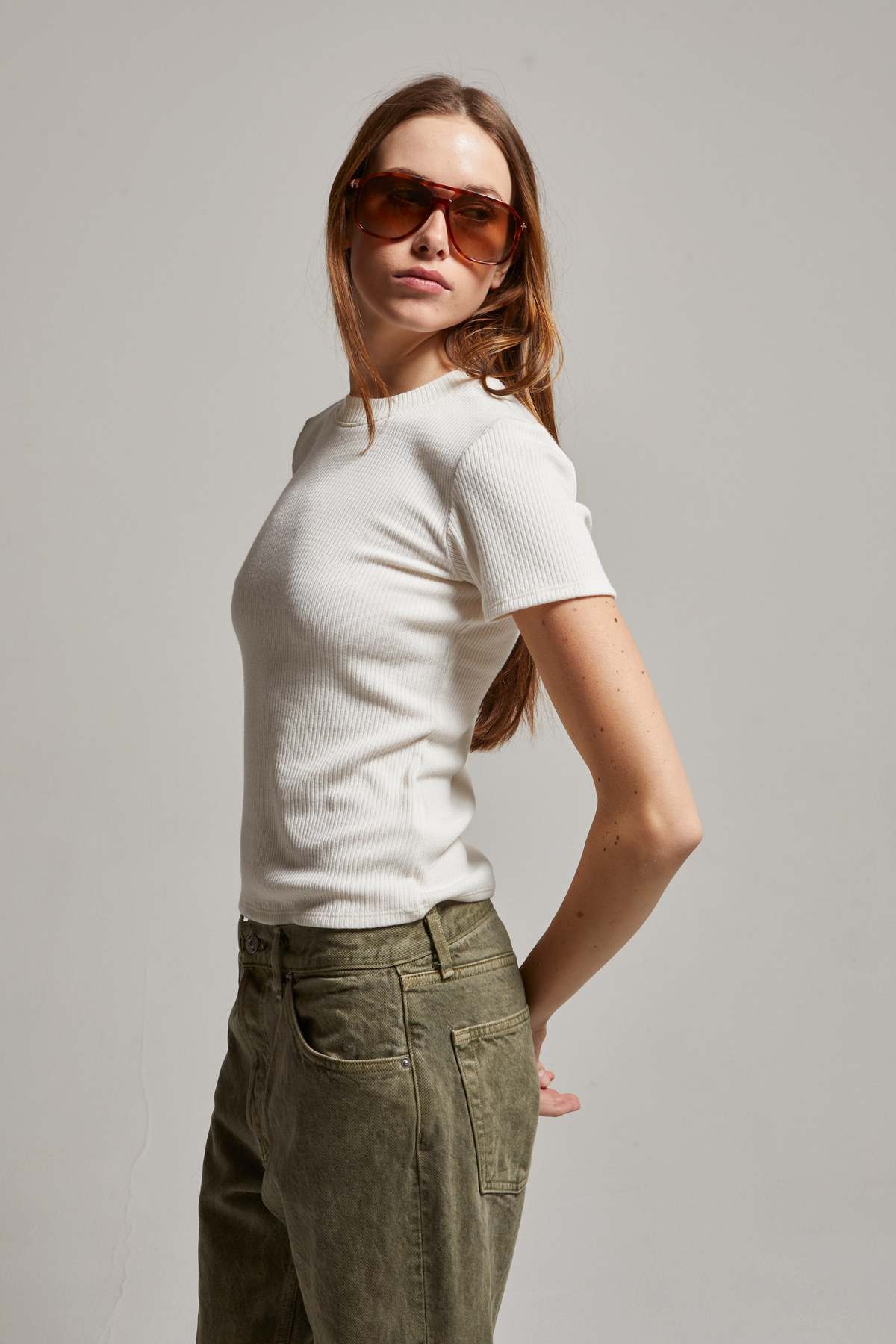 Asher Remi Ribbed SS Tee - Image 2 of 7