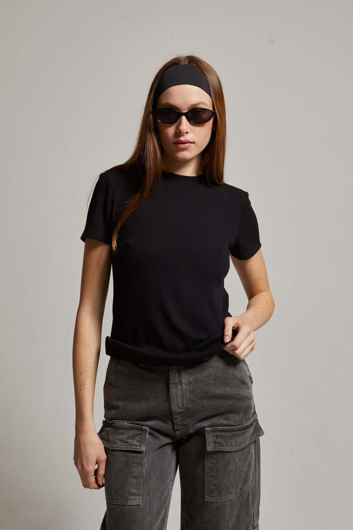 Asher Remi Ribbed SS Tee - Image 6 of 7