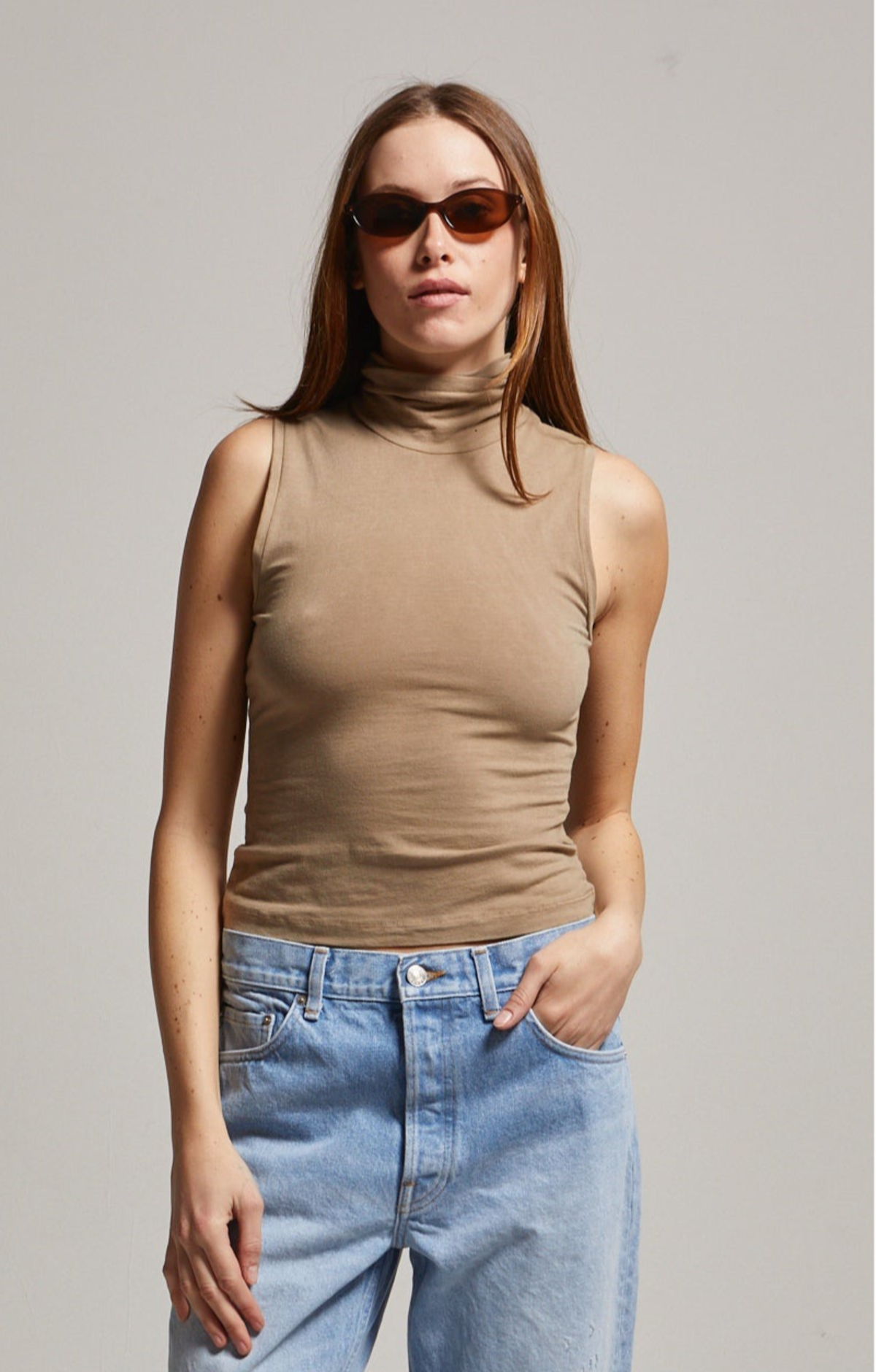 Asher Tessa Turtleneck Tank Top - Image 1 of 18