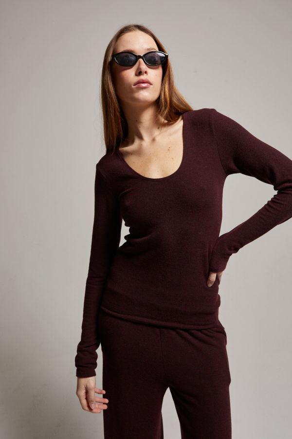 Asher Viv Scoop Longsleeve Tee