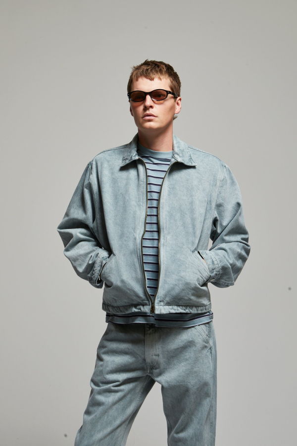 Asher Zed Zip Cotton Twill Jacket