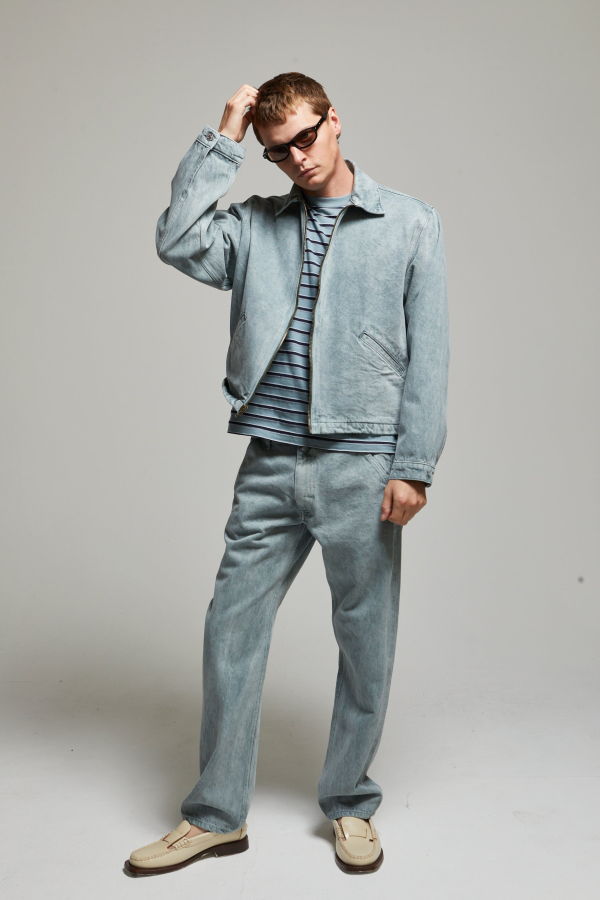 Asher Zed Zip Cotton Twill Jacket