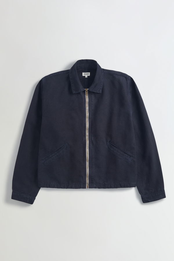 Asher Zed Zip Jacket - Navy