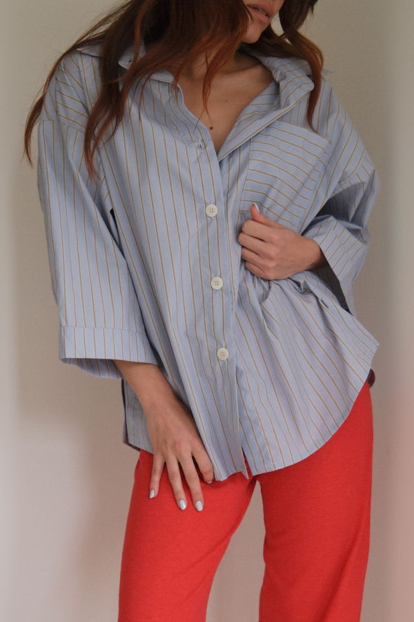 harly jae Haven Blouse - Editor's Stripe