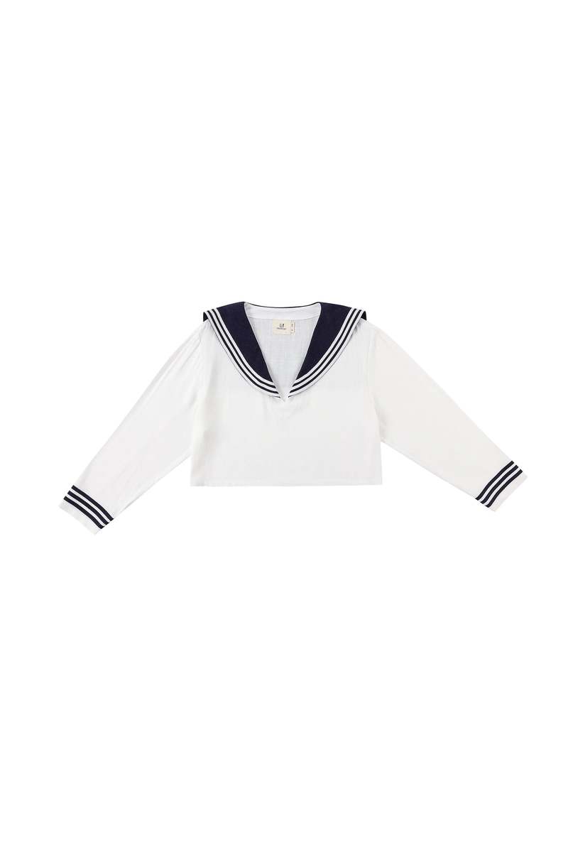 Fashion Brand Company Sailor Soft Linen Crop Top