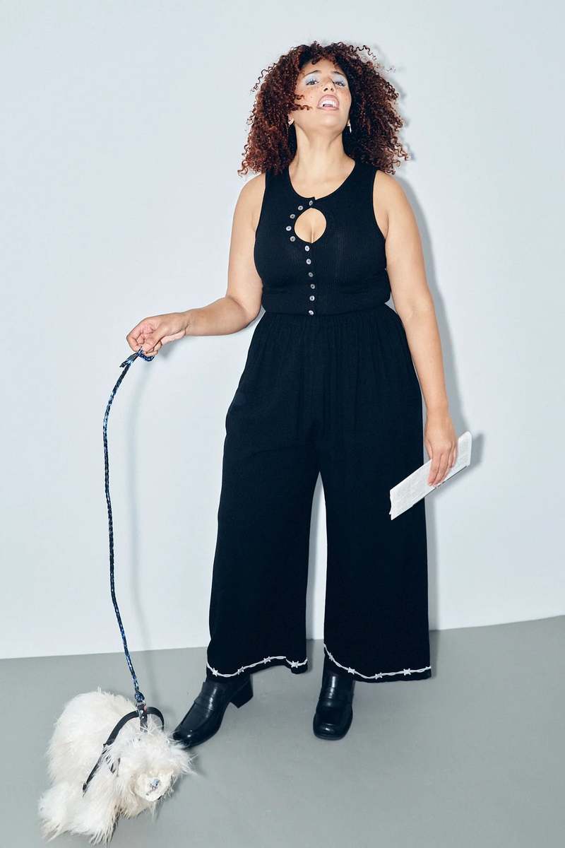 Fashion Brand Company Unbuttoned Tencel Rib Tank Top