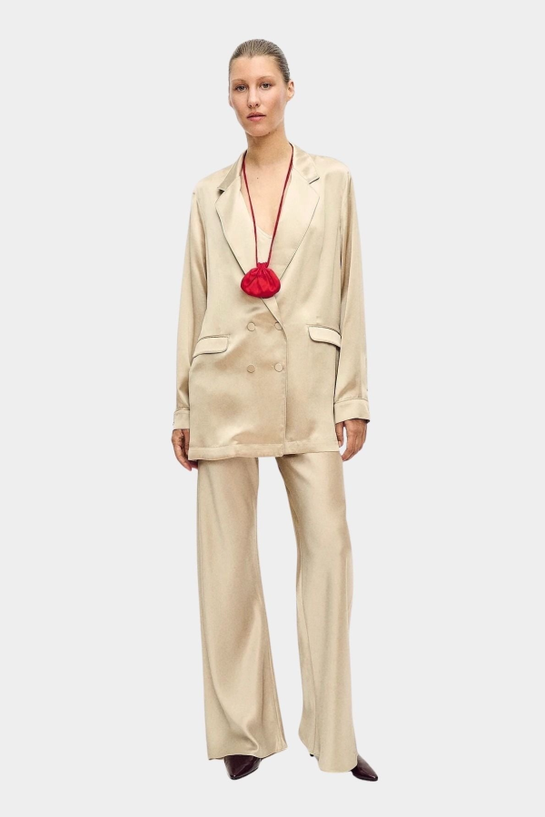 Silk Laundry Relaxed Blazer - Hazelnut