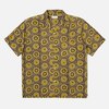 Universal Works Camp Shirt Cape Block Print - Olive - Thumbnail 5