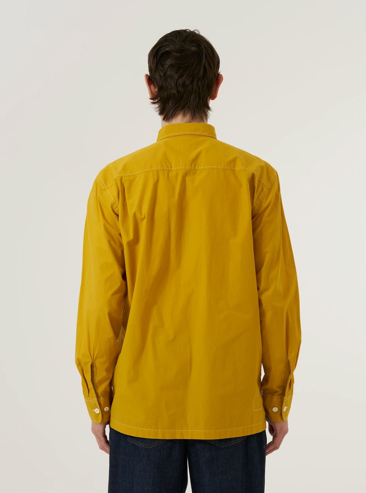 Universal Works CPO Shirt Organic Fine Poplin - Golden Brown - Image 3 of 8