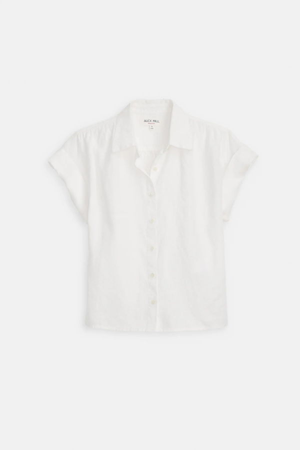 Alex Mill Maddie Blouse in Linen Top