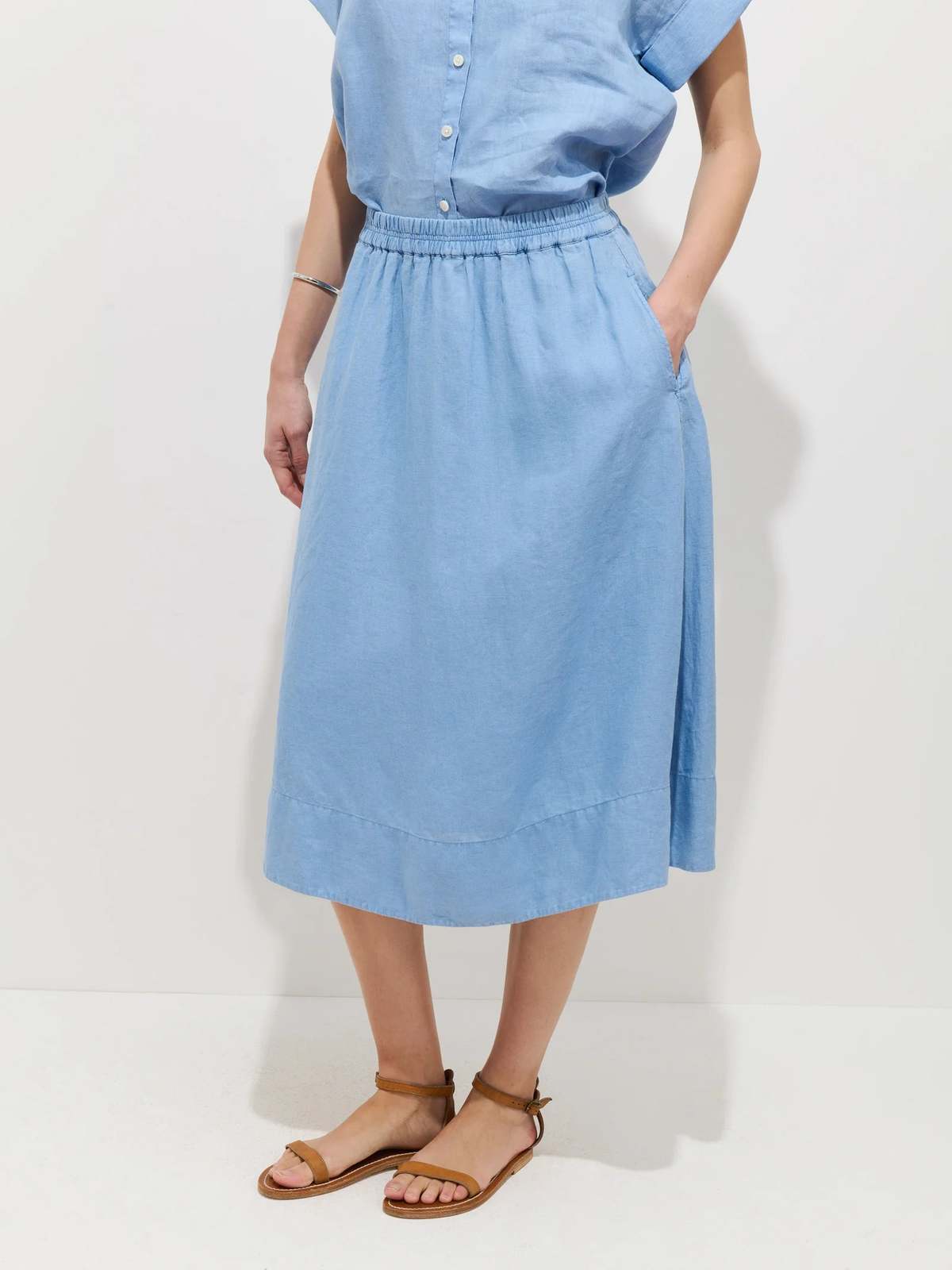 Alex Mill Maddie Skirt in Linen Skirt - Image 4 of 4