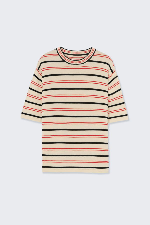 Cordera Organic Cotton Striped T-Shirt Top