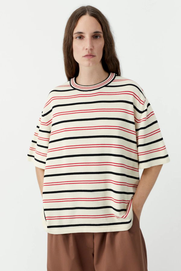 Cordera Organic Cotton Striped T-Shirt Top