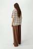 Cordera Organic Cotton Striped T-Shirt Top - Thumbnail 4