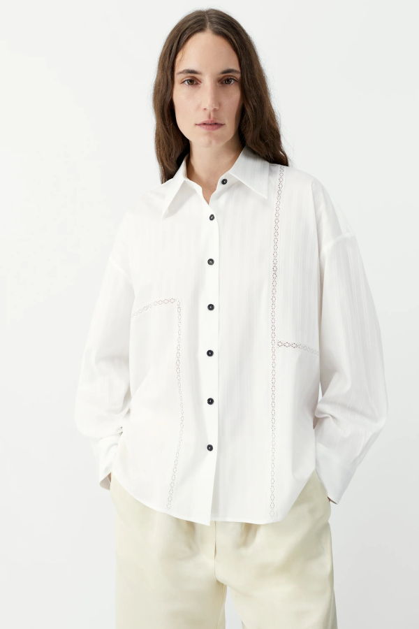 Cordera Oversized Lace Shirt Top