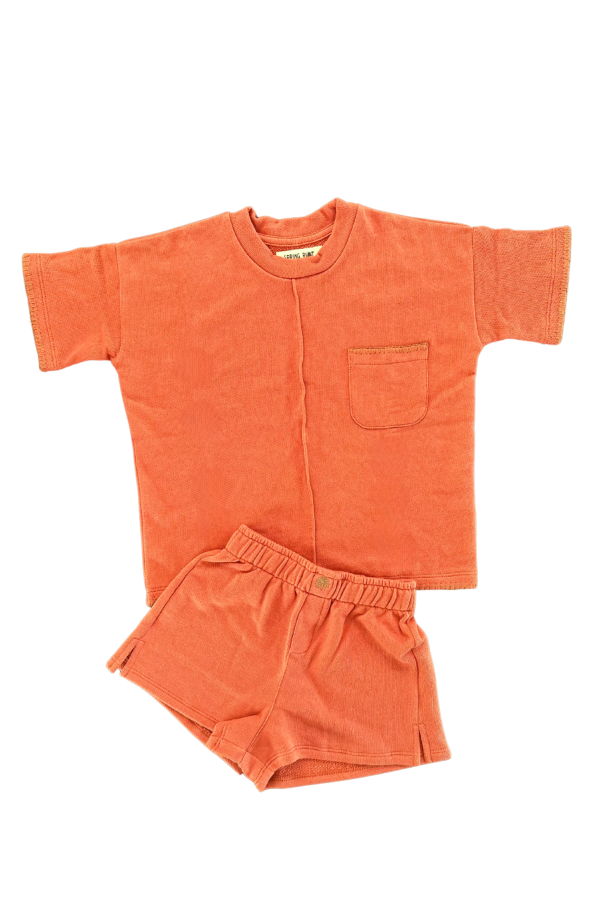 KIDS Spring Riot French Terry Pima Cotton Hand-Embroidered Set