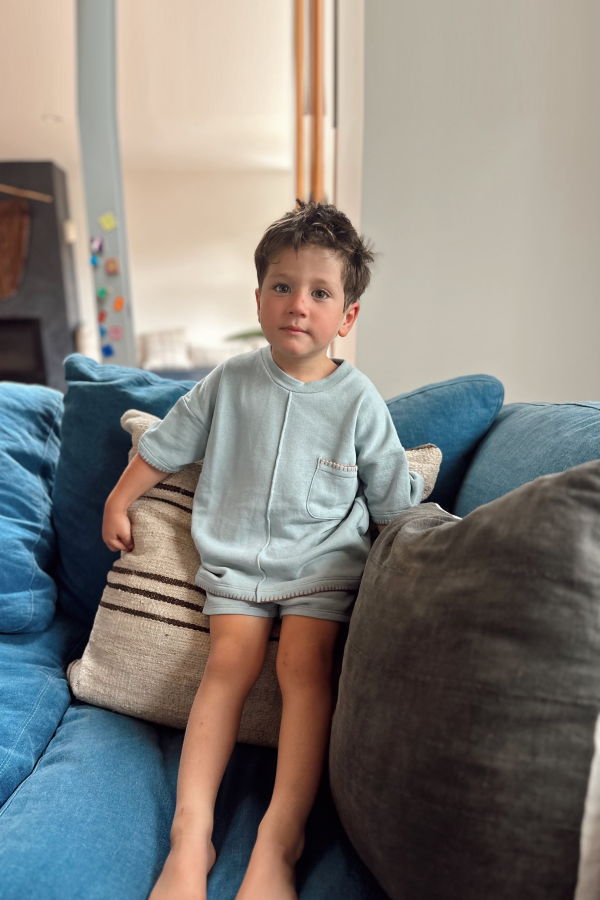 KIDS Spring Riot French Terry Pima Cotton Hand-Embroidered Set