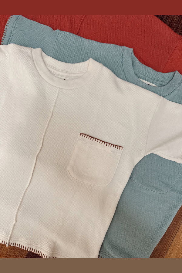 KIDS Spring Riot French Terry Hand-Embroidered Top