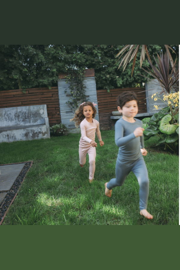 KIDS Spring Riot Tencel Ribbed Pajama Set