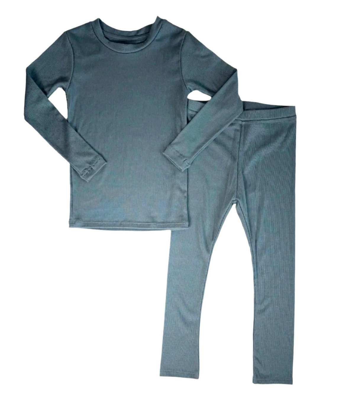 KIDS Spring Riot Tencel Ribbed Pajama Set - Image 4 of 5