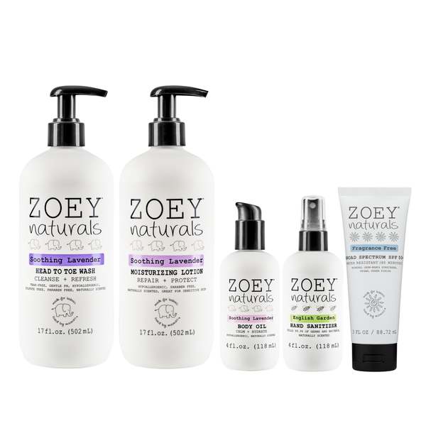 Zoey Naturals Soothing Lavender Care Bundle Set Zoey Naturals Soothing Lavender Care Bundle Set