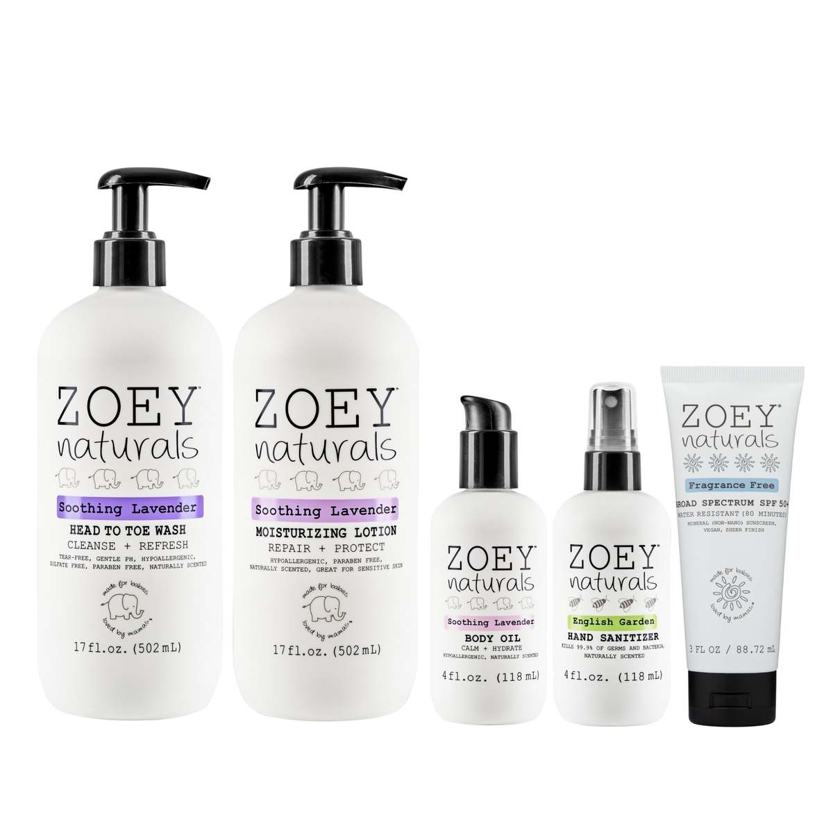 Zoey Naturals Soothing Lavender Care Bundle Set - Image 1 of 3