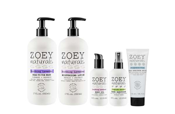 Zoey Naturals Soothing Lavender Care Bundle Set