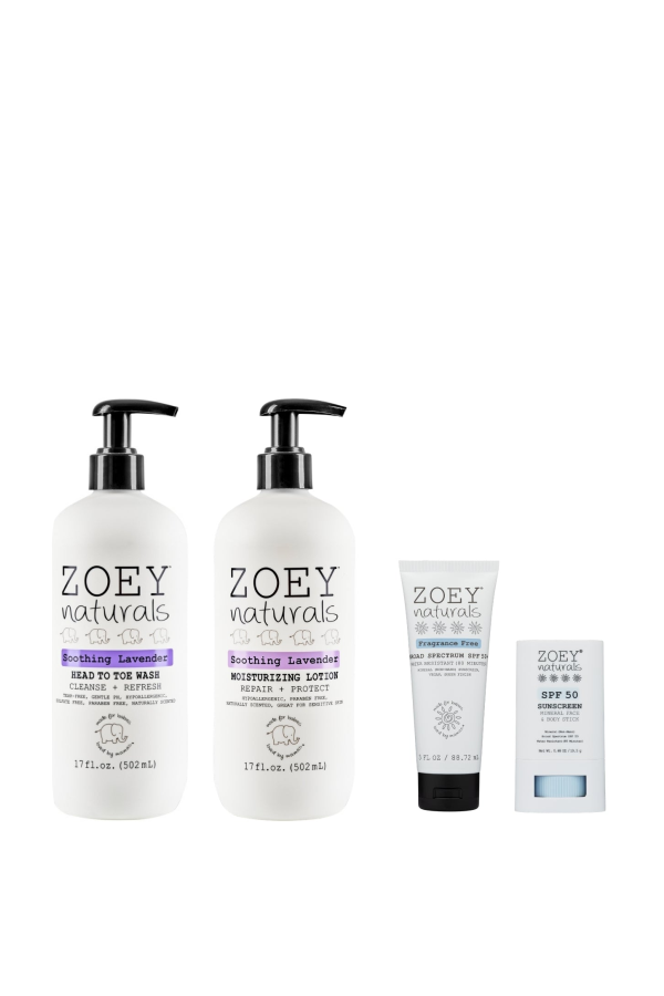 Zoey Naturals Soothing Lavender Daily Care Essentials Set
