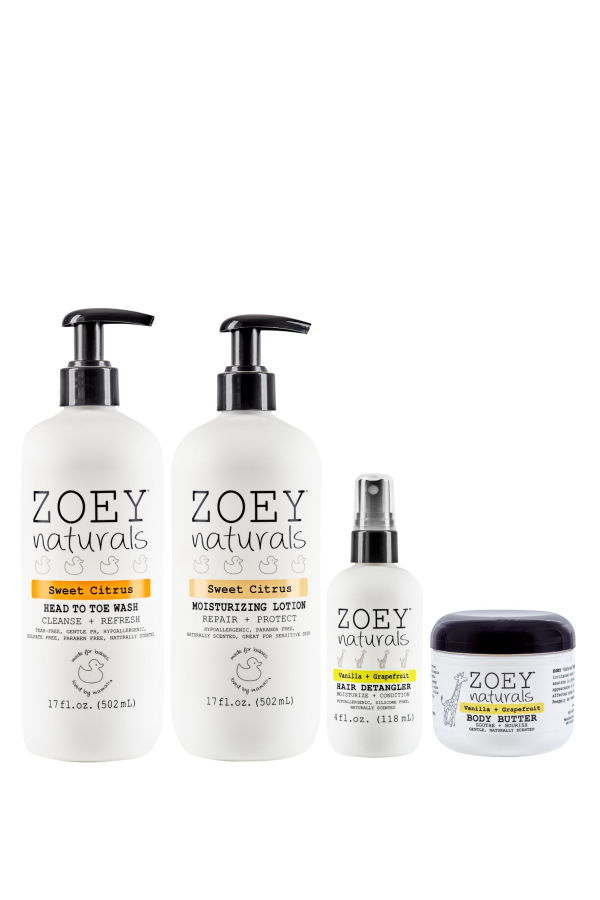 KIDS Zoey Naturals Sweet Citrus Nourishing Care Essentials Set