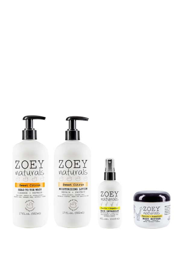 KIDS Zoey Naturals Sweet Citrus Nourishing Care Essentials Set
