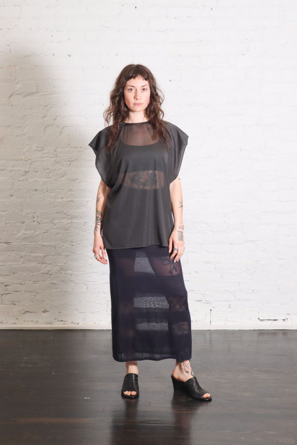 Alysi Blusa Girocollo Top - Lavagna