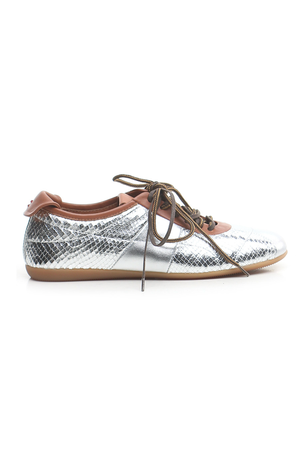 Halmanera Python Stamp Sneaker - Python Silver