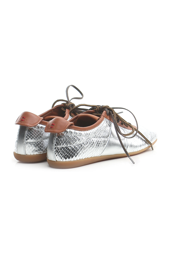Halmanera Python Stamp Sneaker - Python Silver