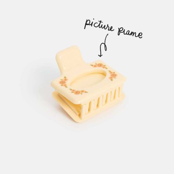 Chunks Midi Box Claw in Vintage Frame Hair Claw