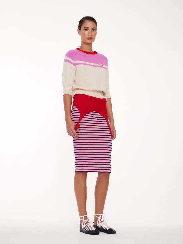 LA FETICHE Ady 3/4 Sleeve Crewneck Sweater