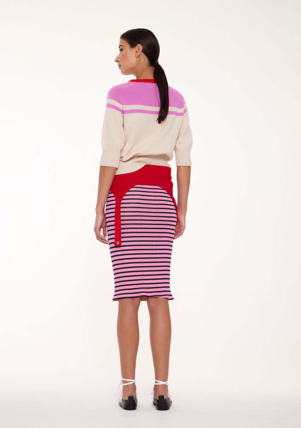 LA FETICHE Ady 3/4 Sleeve Crewneck Sweater - Image 2 of 3