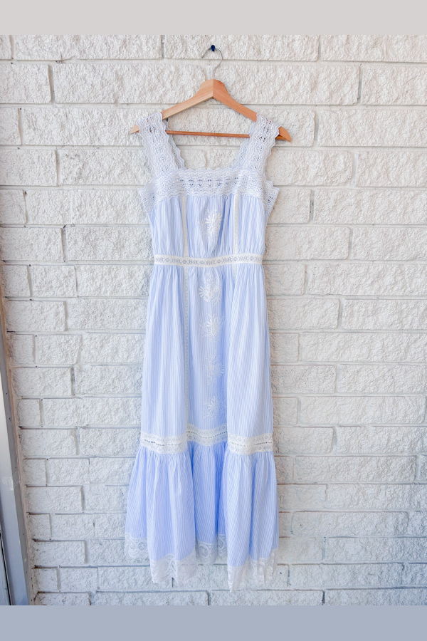 Xirena Anita Dress - Blue White Stripe