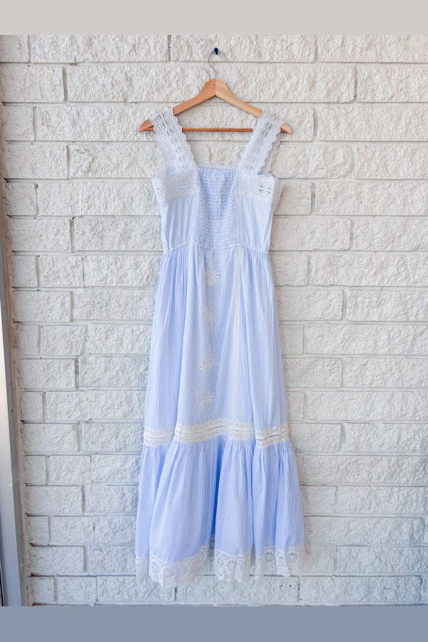 Xirena Anita Dress - Blue White Stripe